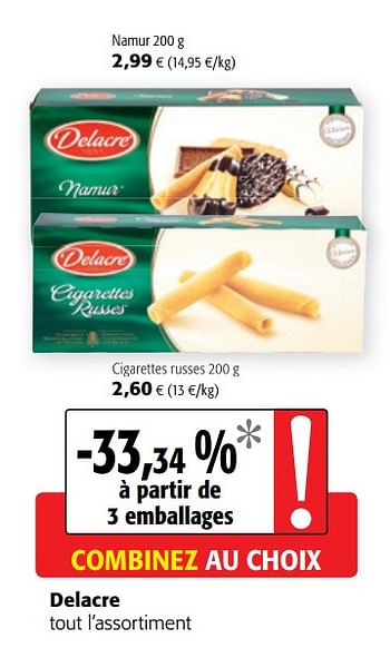 Promoties Delacre tout l`assortiment - Delacre - Geldig van 09/10/2019 tot 22/10/2019 bij Colruyt