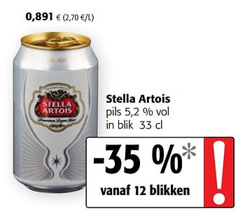 Promoties Stella artois pils - Stella Artois - Geldig van 09/10/2019 tot 22/10/2019 bij Colruyt