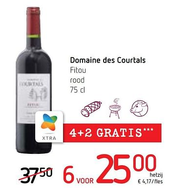 Promoties Domaine des courtals fitou rood - Rode wijnen - Geldig van 10/10/2019 tot 23/10/2019 bij Spar (Colruytgroup)