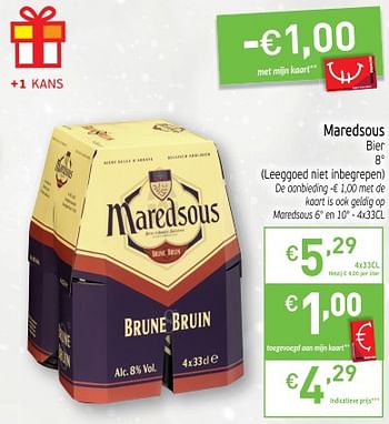Promoties Maredsous bier - Maredsous - Geldig van 15/10/2019 tot 20/10/2019 bij Intermarche