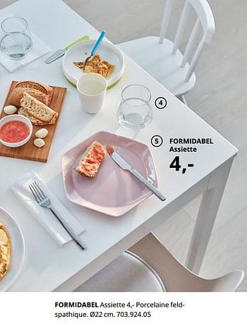 Promotions Formidabel assiette - Produit maison - Ikea - Valide de 23/08/2019 à 31/07/2020 chez Ikea