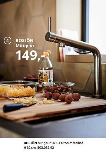 Promoties Bosjön mitigeur - Huismerk - Ikea - Geldig van 23/08/2019 tot 31/07/2020 bij Ikea