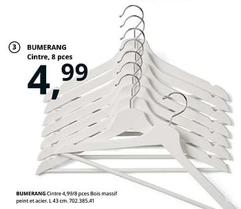 Promotions Bumerang cintre - Produit maison - Ikea - Valide de 23/08/2019 à 31/07/2020 chez Ikea
