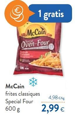 Promoties Mccain frites classiques special four - Mc Cain - Geldig van 09/10/2019 tot 22/10/2019 bij OKay