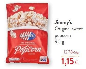 Promotions Jimmy`s original sweet popcorn - Jimmy's - Valide de 09/10/2019 à 22/10/2019 chez OKay