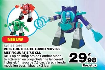 Promoties Voertuig deluxe turbo movers met figuurtje - PJ Masks - Geldig van 01/10/2019 tot 08/12/2019 bij Maxi Toys