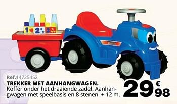 Promoties Trekker met aanhangwagen - E.Z.Blox - Geldig van 01/10/2019 tot 08/12/2019 bij Maxi Toys