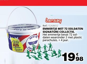 Promotions Emmertje met 72 soldaten signature collectie - Lansay - Valide de 01/10/2019 à 08/12/2019 chez Maxi Toys