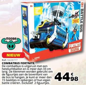 Promoties Combatbus fortnite - Moose - Geldig van 01/10/2019 tot 08/12/2019 bij Maxi Toys