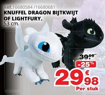 Promoties Knuffel dragon bijtkwijt of lightfury - Spin Master - Geldig van 01/10/2019 tot 08/12/2019 bij Maxi Toys