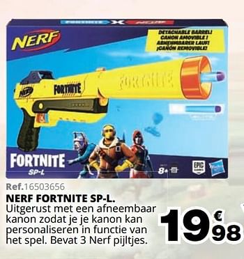Promoties Nerf fortnite sp-l - Nerf - Geldig van 01/10/2019 tot 08/12/2019 bij Maxi Toys