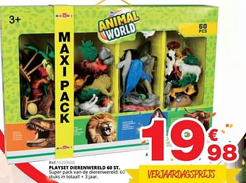Promotions Playset dierenwereld - Produit maison - Maxi Toys - Valide de 01/10/2019 à 08/12/2019 chez Maxi Toys