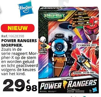 Promoties Power rangers morpher - Hasbro - Geldig van 01/10/2019 tot 08/12/2019 bij Maxi Toys