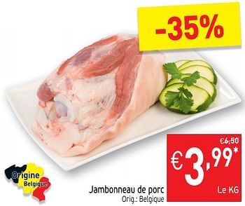 Promotions Jambonneau de porc - Produit maison - Intermarche - Valide de 15/10/2019 à 20/10/2019 chez Intermarche