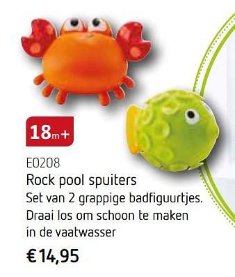 Promoties Rock pool spuiters - Hape - Geldig van 18/09/2019 tot 15/11/2019 bij Krokodil