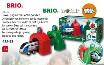 Promoties Travel engine met actie poorten - Brio - Geldig van 18/09/2019 tot 15/11/2019 bij Krokodil