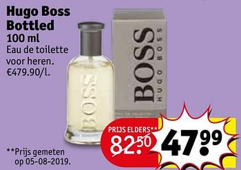 Promoties Hugo boss bottled eau de toilette voor heren - Hugo Boss - Geldig van 15/10/2019 tot 20/10/2019 bij Kruidvat