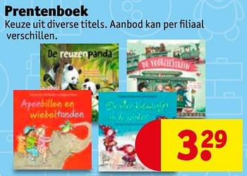 Promoties Prentenboek - Huismerk - Kruidvat - Geldig van 15/10/2019 tot 20/10/2019 bij Kruidvat