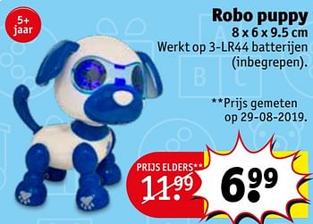 Promoties Robo puppy - Huismerk - Kruidvat - Geldig van 15/10/2019 tot 20/10/2019 bij Kruidvat