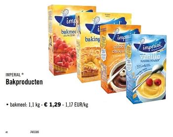 Promoties Bakproducten bakmeel - Imperial Desserts - Geldig van 21/10/2019 tot 26/10/2019 bij Lidl
