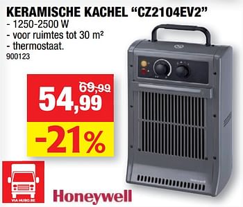 Promoties Honeywell keramische kachel cz2104ev2 - Honeywell - Geldig van 16/10/2019 tot 27/10/2019 bij Hubo