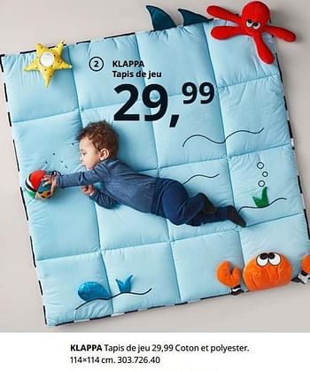 Promoties Klappa tapis de jeu - Huismerk - Ikea - Geldig van 23/08/2019 tot 31/07/2020 bij Ikea