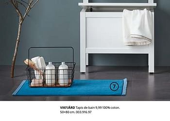 Promotions Vikfjärd tapis de bain - Produit maison - Ikea - Valide de 23/08/2019 à 31/07/2020 chez Ikea