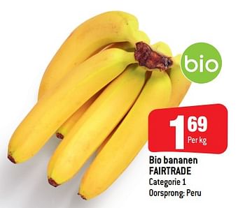 Promoties Bio bananen fairtrade - Fair Trade - Geldig van 16/10/2019 tot 22/10/2019 bij Smatch