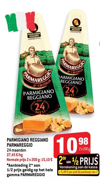 Promoties Parmigiano reggiano parmareggio - Parmareggio - Geldig van 16/10/2019 tot 22/10/2019 bij Smatch