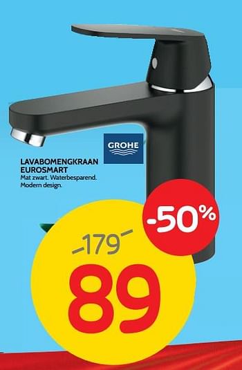 Promoties Lavabomengkraan eurosmart - Grohe - Geldig van 23/10/2019 tot 28/10/2019 bij BricoPlanit