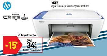 Promotions Imprimante hp dj 2630 - HP - Valide de 24/09/2019 à 21/10/2019 chez Conforama