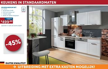 Promoties Keuken medium wit - Huismerk - Zelfbouwmarkt - Geldig van 22/10/2019 tot 18/11/2019 bij Zelfbouwmarkt