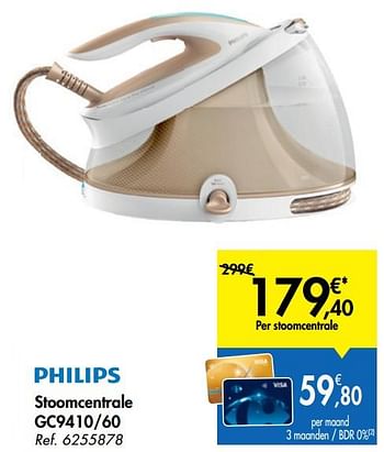 Promoties Philips stoomcentrale gc9410-60 - Philips - Geldig van 16/10/2019 tot 28/10/2019 bij Carrefour
