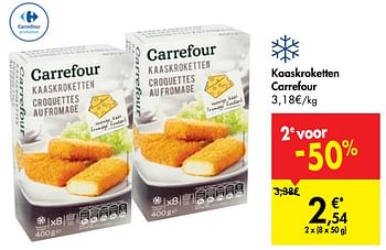 Promoties Kaaskroketten carrefour - Huismerk - Carrefour  - Geldig van 16/10/2019 tot 28/10/2019 bij Carrefour