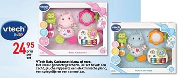 Promoties Vtech baby cadeauset blauw of roze - Vtech - Geldig van 08/10/2019 tot 11/11/2019 bij Tuf Tuf