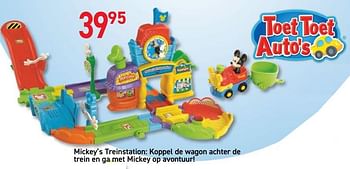 Promoties Mickey`s treinstation - Toet Toet Auto's - Geldig van 08/10/2019 tot 11/11/2019 bij Tuf Tuf