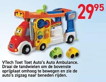 Promoties Vtech toet toet auto`s auto ambulance - Vtech - Geldig van 08/10/2019 tot 11/11/2019 bij Tuf Tuf