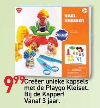 Promoties Creëer unieke kapsels met de playgo kleiset - Play-Doh - Geldig van 08/10/2019 tot 11/11/2019 bij Tuf Tuf