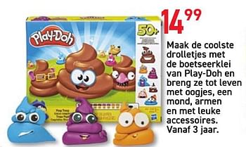 Promoties Maak de coolste drolletjes met de boetseerklei van play-doh - Play-Doh - Geldig van 08/10/2019 tot 11/11/2019 bij Tuf Tuf