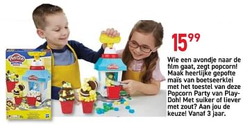 Promoties Popcorn party van playdoh - Play-Doh - Geldig van 08/10/2019 tot 11/11/2019 bij Tuf Tuf