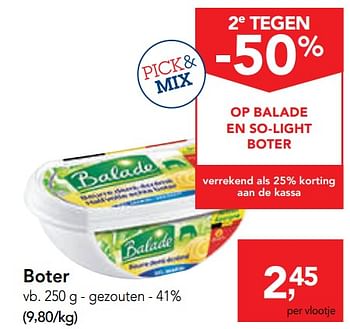 Promoties Boter gezouten - Balade - Geldig van 23/10/2019 tot 05/11/2019 bij Makro