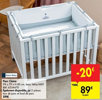 Basic Baby Parc Claire En Promotion Chez Carrefour