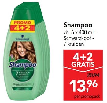 Promoties Shampoo schwarzkopf - 7 kruiden - Schwarzkopf - Geldig van 23/10/2019 tot 05/11/2019 bij Makro