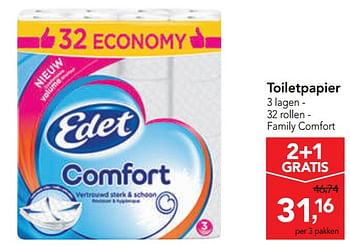 Promoties Toiletpapier - Edet - Geldig van 23/10/2019 tot 05/11/2019 bij Makro