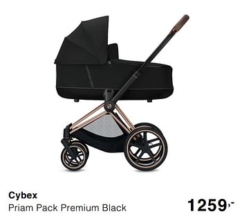 Promoties Cybex priam pack premium black - Cybex - Geldig van 20/10/2019 tot 26/10/2019 bij Baby & Tiener Megastore