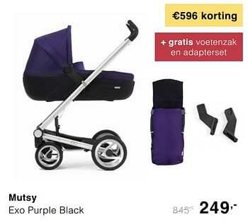 Promoties Mutsy exo purple black - Mutsy - Geldig van 20/10/2019 tot 26/10/2019 bij Baby & Tiener Megastore