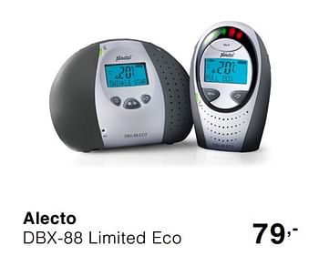 Promoties Alecto 89 dbx-88 limited eco - Alecto - Geldig van 20/10/2019 tot 26/10/2019 bij Baby & Tiener Megastore
