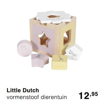 Promoties Little dutch vormenstoof dierentuin - Little Dutch - Geldig van 20/10/2019 tot 26/10/2019 bij Baby & Tiener Megastore