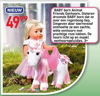 Promoties Baby born animal friends eenhoorn. - Baby Born - Geldig van 08/10/2019 tot 11/11/2019 bij Tuf Tuf