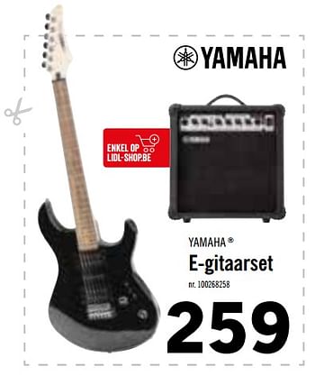 Promotions Yamaha e-gitaarset - Yamaha - Valide de 16/10/2019 à 08/12/2019 chez Lidl